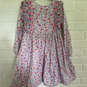 Pippa & Julie Pink Ruffled Long Sleeve Dress